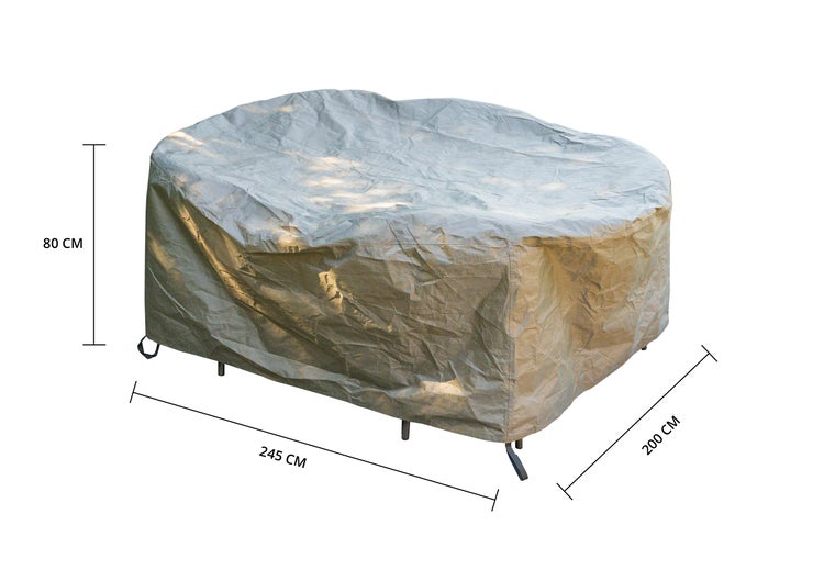 Abdeckung für Gartentisch, 245 mal 200 mal 80 Zentimeter