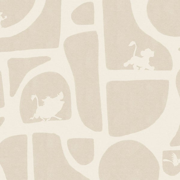 Tapete mit abstraktem Design und Motiven aus Der König der Löwen