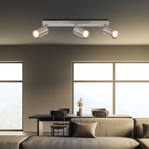 Deckenstrahler Deckenleuchte Deckenlampe Schlafzimmer Schwenkbar 3-flammig GU10