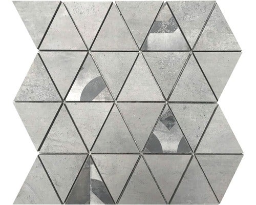 Mosaik Triangolo light grey 30x34 cm