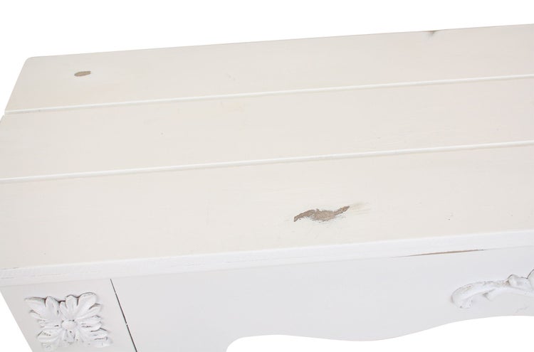 FRANK FLECHTWAREN | Kaminkonsole Shabby, HOLZ, 98 x 25 x 96 cm