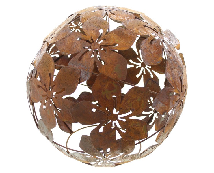 FRANK FLECHTWAREN | Kugel Blumen, METALL, Ø 24 cm