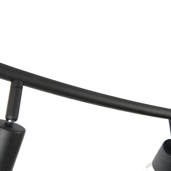 Schwarze Deckenleuchte mit mehreren Strahlern