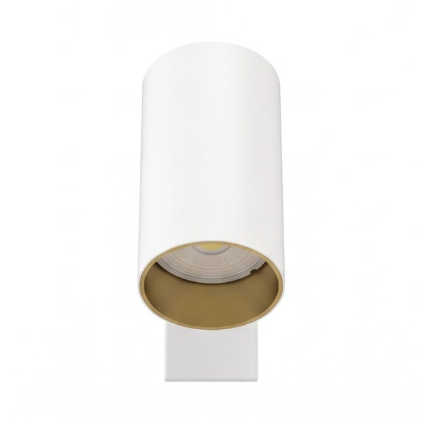 Moderne zylindrische LED Wandleuchte in Strahlerform zur Akzentbeleuchtung