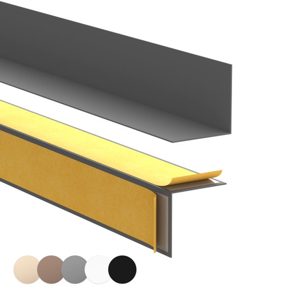 Kunststoff Eckprofil mit Klebestreifen