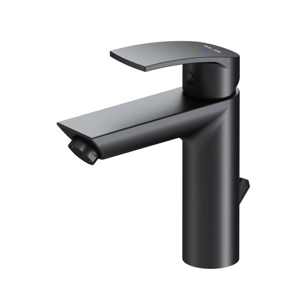 Schwarzer Waschtischmischer für das Badezimmer
