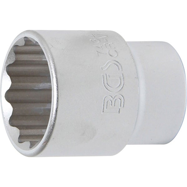 BGS Steckschlüssel-Einsatz Zwölfkant Antrieb Innenvierkant 20 mm (3/4) SW 34 mm - 7434