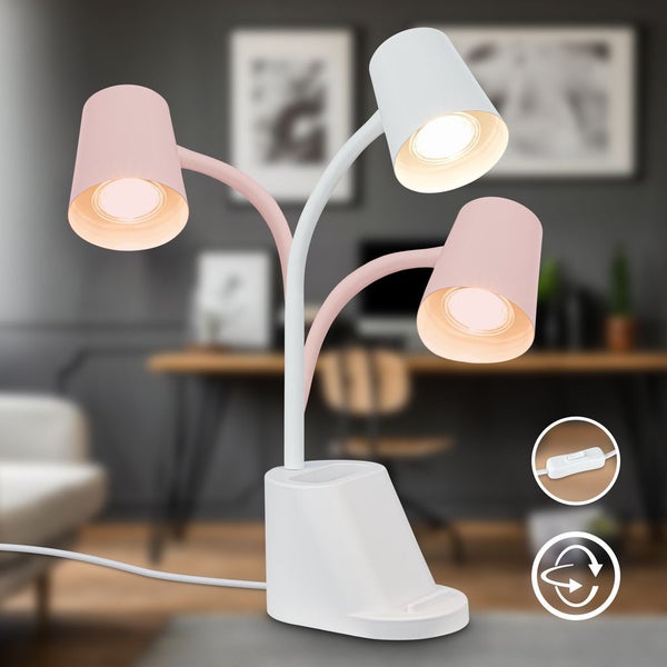 Schreibtischlampe Tischlampe Büro Schwenkbar Stiftehalter GU10