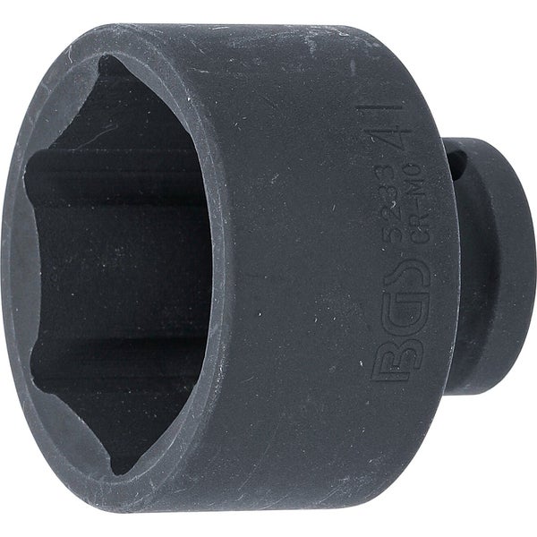 BGS Kraft-Steckschlüssel-Einsatz Sechskant Antrieb Innenvierkant 12,5 mm (1/2) SW 41 mm - 5233