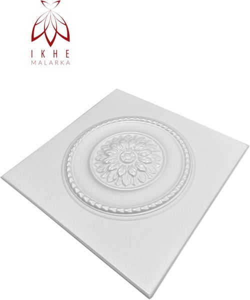 Paneelen aus reines Polystyrol XPS Styropor Deckenpaneelen Wandpaneelen 3mm dick - 50x50cm 0,25m² 0836