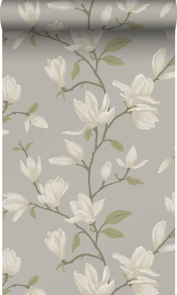 Origin Wallcoverings Tapete Magnolie Grün - 53 cm x 10.05 m - 347046