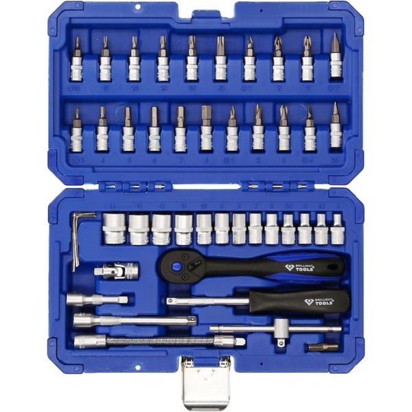 BRILLIANT TOOLS 1/4 Steckschlüssel-Satz 46tlg. - BT020046