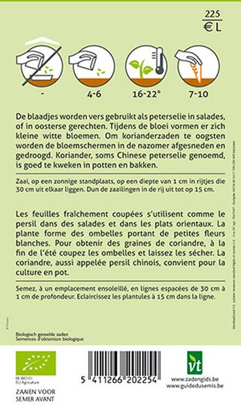 Informationen zum Anbau von Koriander