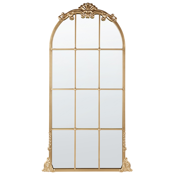 Wandspiegel NOIDAN 66 cm 124 cm Metall Gold