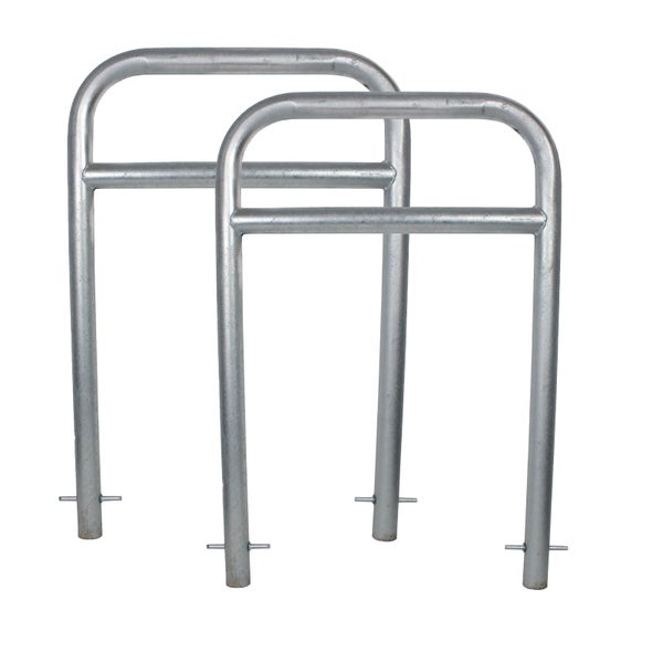 Fahrradständer aus Metall für zwei Fahrräder