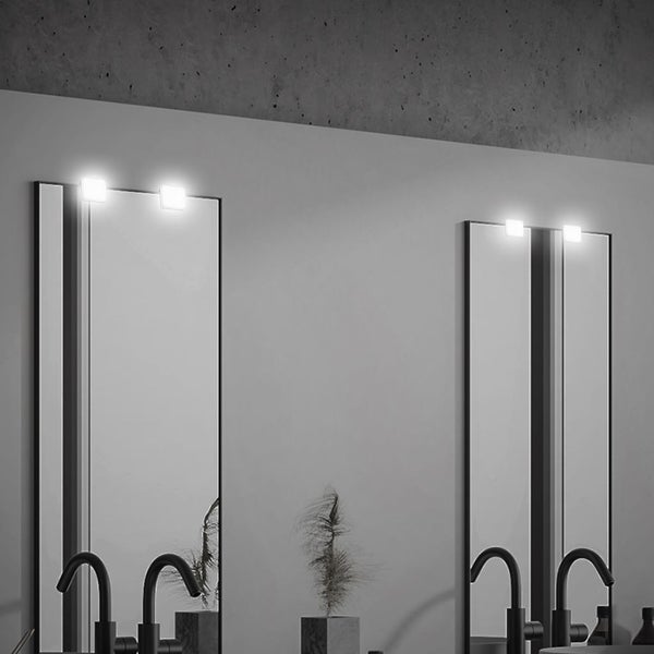 2er Set LED Spiegelleuchte LED Spiegellampe Badlampe IP44 Klemmbar Bad