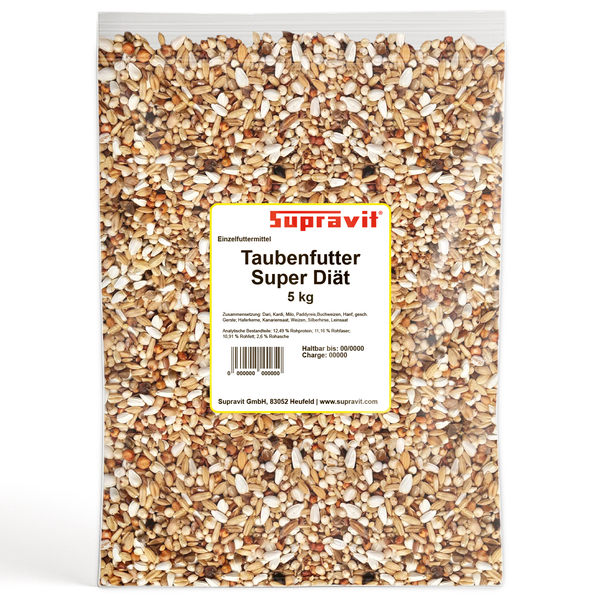 Supravit Taubenfutter Super Diät, 5 Kilogramm Packung