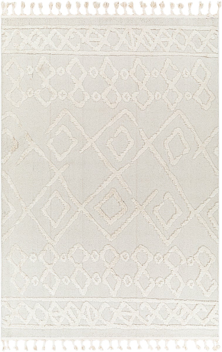 Etnhischer Berber Teppich - Elfenbein - 160x213cm - ELAINE