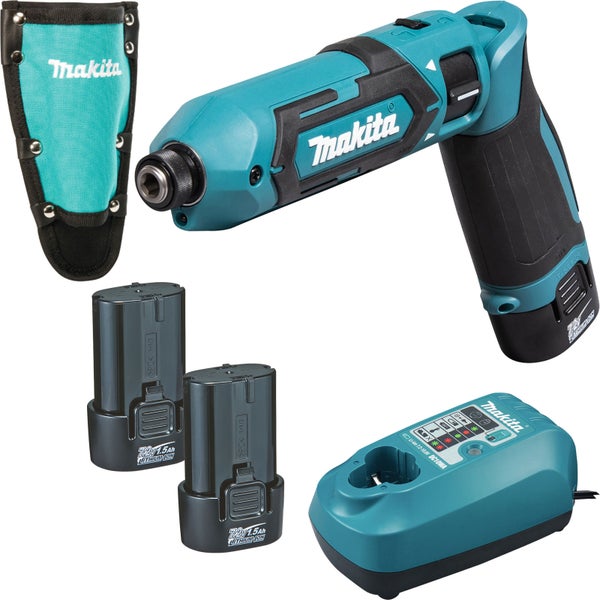 Makita TD022DSE Akku-Knickschlagschrauber 7,2 V / 1x 1,5 Ah Akku + Ladegerät