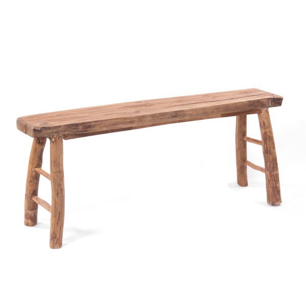 Sitzbank Malu 120 Teak Massivholz naturfarben