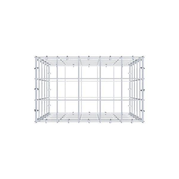Gabione 50 cm x 50 cm x 30 cm (L x H x T), Maschenweite 10 cm x 10 cm, C-Ring