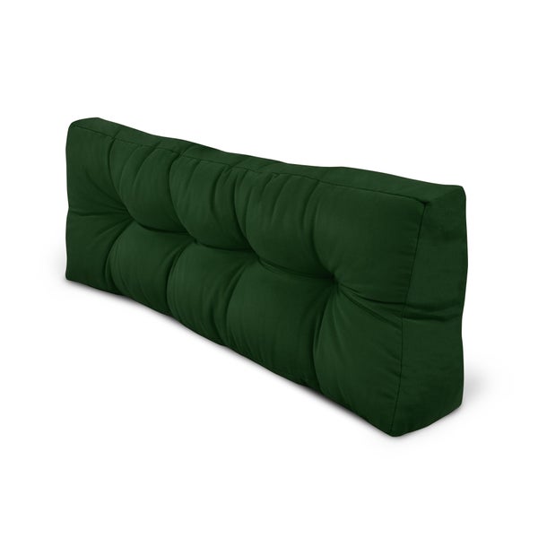 Beautissu ECO Style Palettenkissen Rücken 120x40x10cm Dunkelgrün