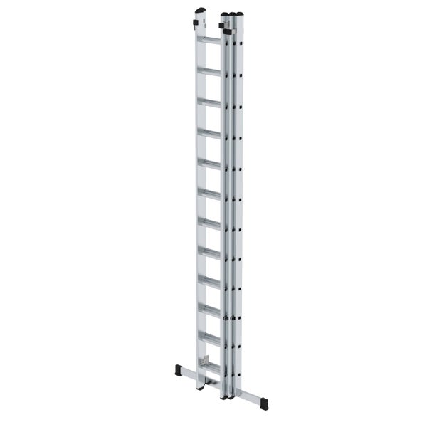 PROREGAL Sprossen-Schiebeleiter 3-Teilig mit Standard-Traverse 3 x 12 Sprossen