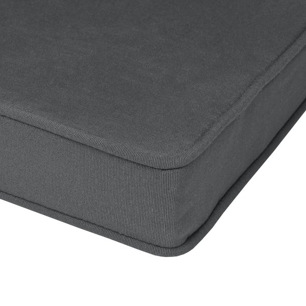 Beautissu Loft HS Hollywoodschaukelauflage 180x50cm Graphitgrau
