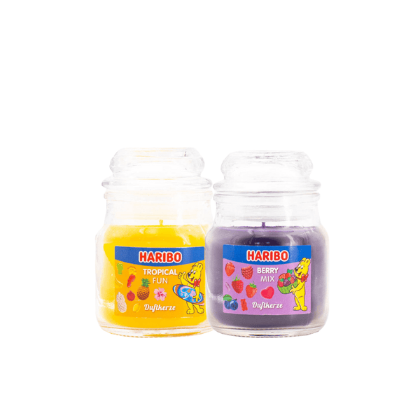 Haribo Kerzen 85gr Set 2 - 1x klein Tropical 1x klein Berry
