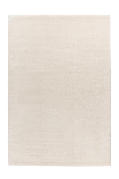 Kurzflor Teppich Heavenia Elfenbein 18 mm Uni, Klassisch 80 x 150 cm