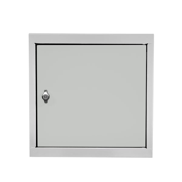 PROREGAL Mega Deal | 10x Schließfachwürfel Blocky mit Drehriegelschloss für Vorhängeschloss | HxBxT 40x40x40cm | Lichtgrau | Tresor, Schließfach