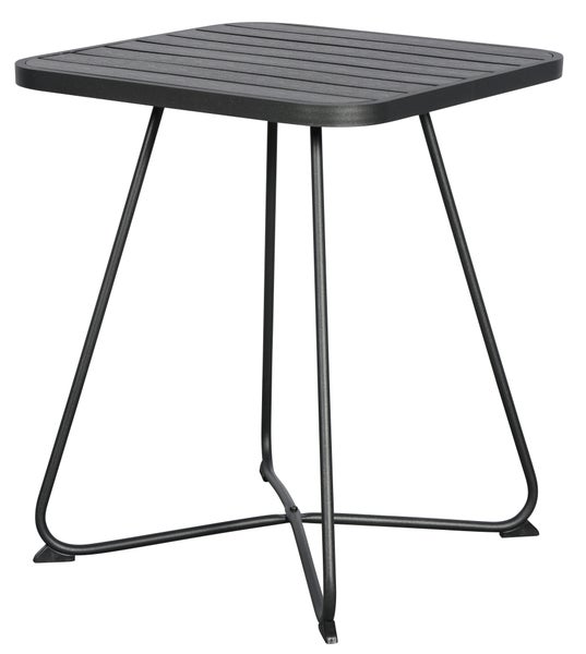 Annie Bistro und Balkonmöbel Cafetisch, Ø58 cm schwarz/schwarz. 58 X 58 X 70 cm