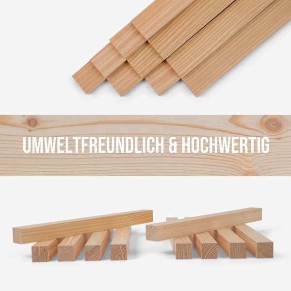 Holzleisten Stapel, umweltfreundlich und hochwertig