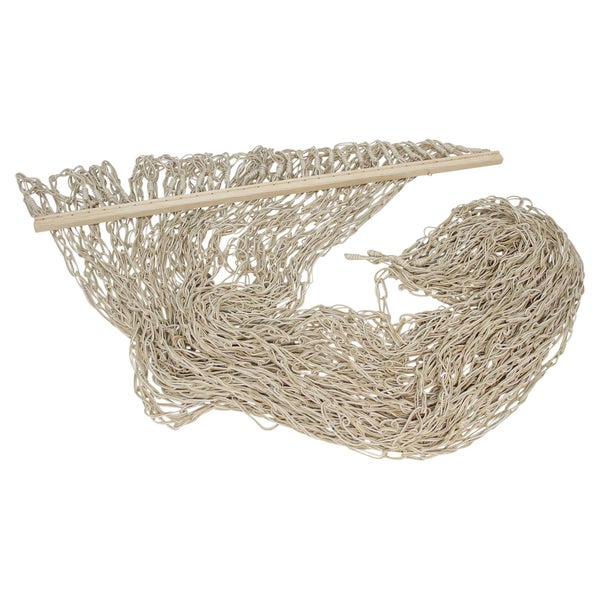 Hängematte aus Seil mit Holzspreizstab
