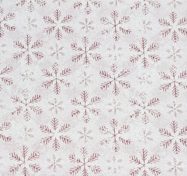 FRANK FLECHTWAREN | Tischläufer Little Snowflakes, 40 x 140 cm, POLYESTER, BAUMWOLLE, METALLIC-GARN,