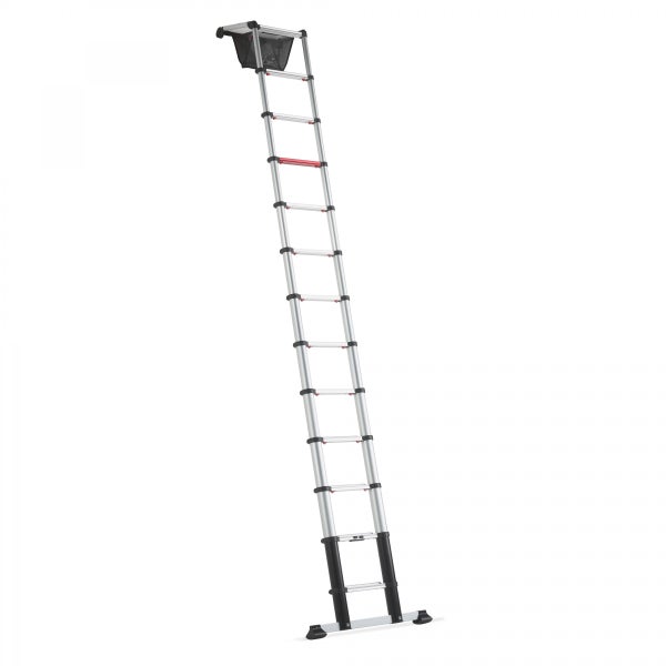 Teleskopleiter mit Werkzeugablage