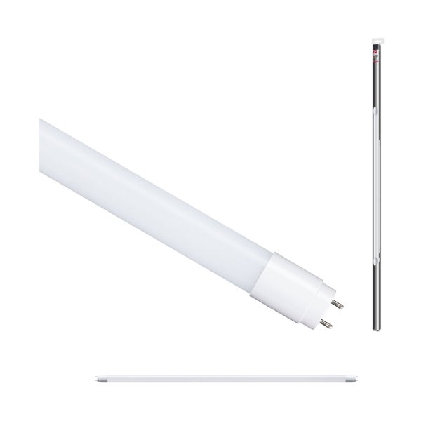 LED Röhre in Verpackung und in Nahansicht