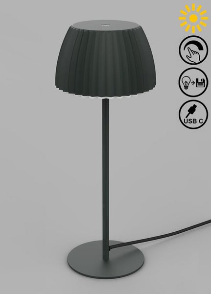 LED Tischlampe LED Tischleuchte Dimmbar Touch Warmweiß Schlafzimmer Flur