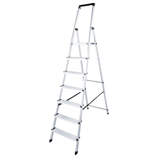 Aluminium-Haushaltsleiter mit sieben Stufen