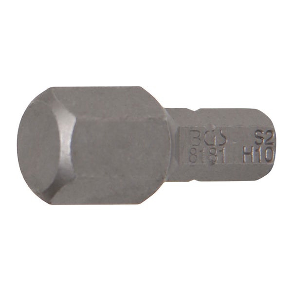 BGS Bit Antrieb Außensechskant 6,3 mm (1/4) Innensechskant 10 mm - 8181