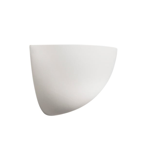 Keramik-Wandleuchte in halbrunder Form