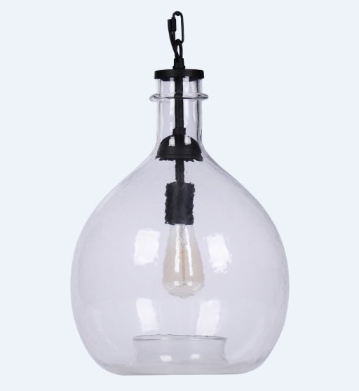 Moderne Hängelampe aus Glas 16 cm | Wohnzimmer Esszimmer Leuchte