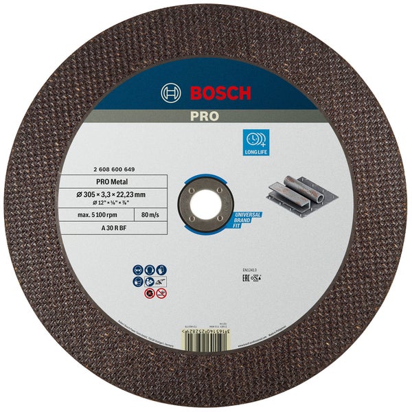 Bosch Trennscheibe Pro Metal, Durchmesser 305 Millimeter