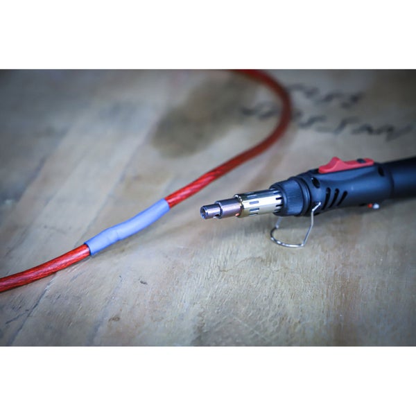 BGS Mini-Heißgasbrenner mit Schrumpfschlauch-Sortiment farbig mit Piezo-Zündung 162tlg. - 70143