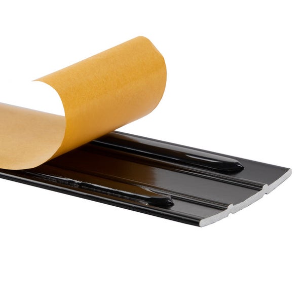 FLOORDIREKT Übergangsprofil - Übergang zwischen Bodenbelägen - Breite: 38 mm - Schwarz - Selbstklebend - 100 cm