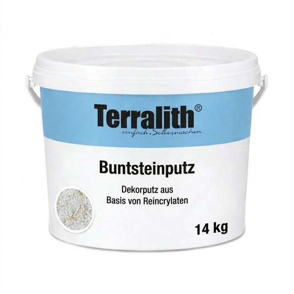 Terralith Buntsteinputz auf Reinacrylatbasis, 14 Kilogramm Eimer