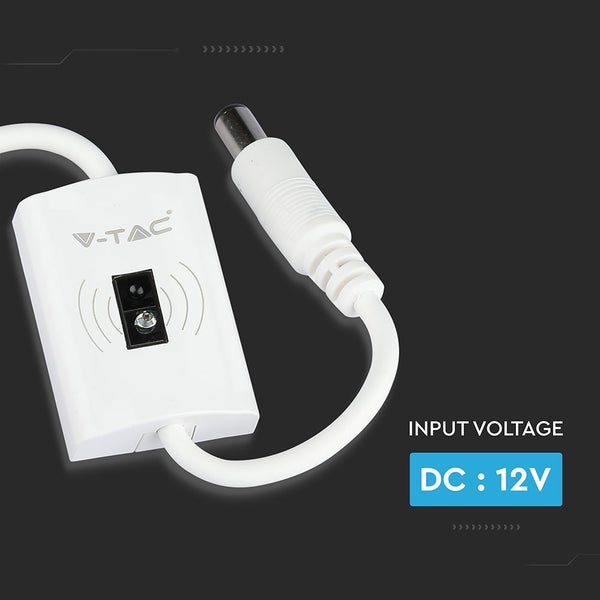 V-TAC Logo LED-Bewegungsmelder mit 12 Volt Gleichstrom Eingangsspannung