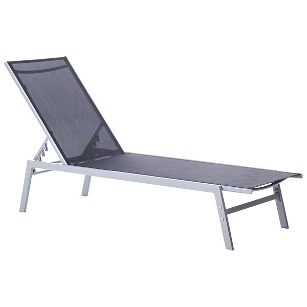 Gartensessel mit verstellbarer Rückenlehne und Aluminiumrahmen