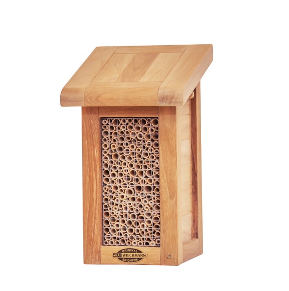 Teak Nistkasten Set premium Vogelhaus und Insektenhotel