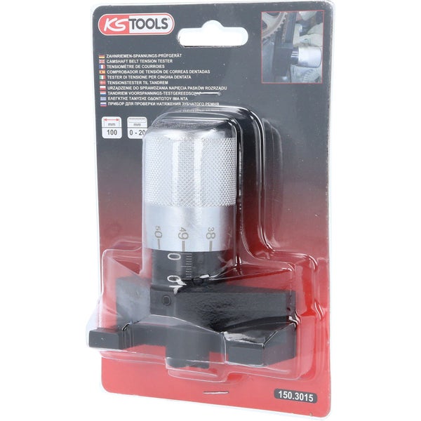 KS TOOLS Zahnriemen-Spannungs-Prüfgerät 100 mm - 150.3015